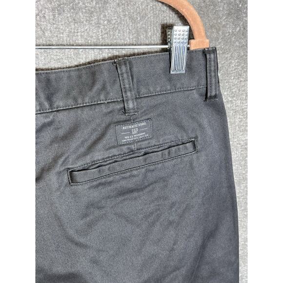 Gap Khakis‎ Classic Fit Chino Pants Mens Size 36x34 Gray Cotton Pockets Straight - Picture 5 of 9
